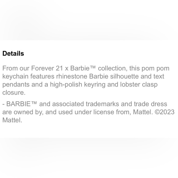 BARBIE MAKEUP TRAIN CASE & BARBIE POM POM KEYCHAIN BUNDLE - Picture 4 of 8